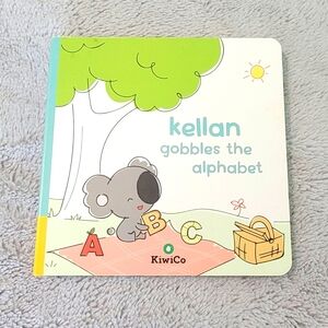 KiwiCo Board Book- Kellan Gobbles the Alphabet